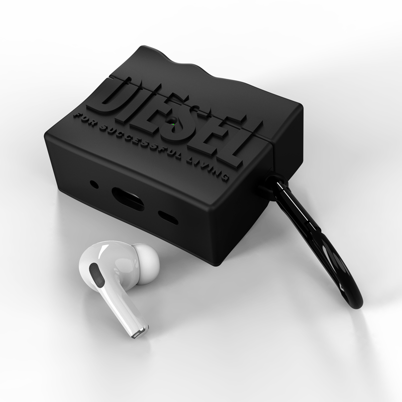 Diesel D By Diesel Airpod Case Silicone Airpods Pro / Pro 2 black